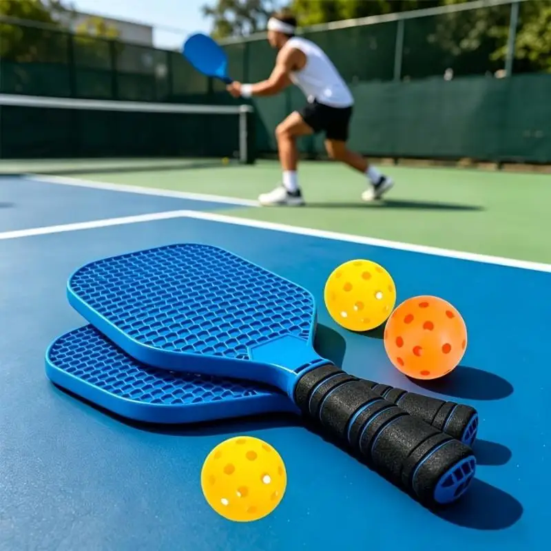 Pickleball Paddle With Ball Textured Honeycomb Non-slip Grip Pickleball Sports For Beginners Outdoor And Indoor Training