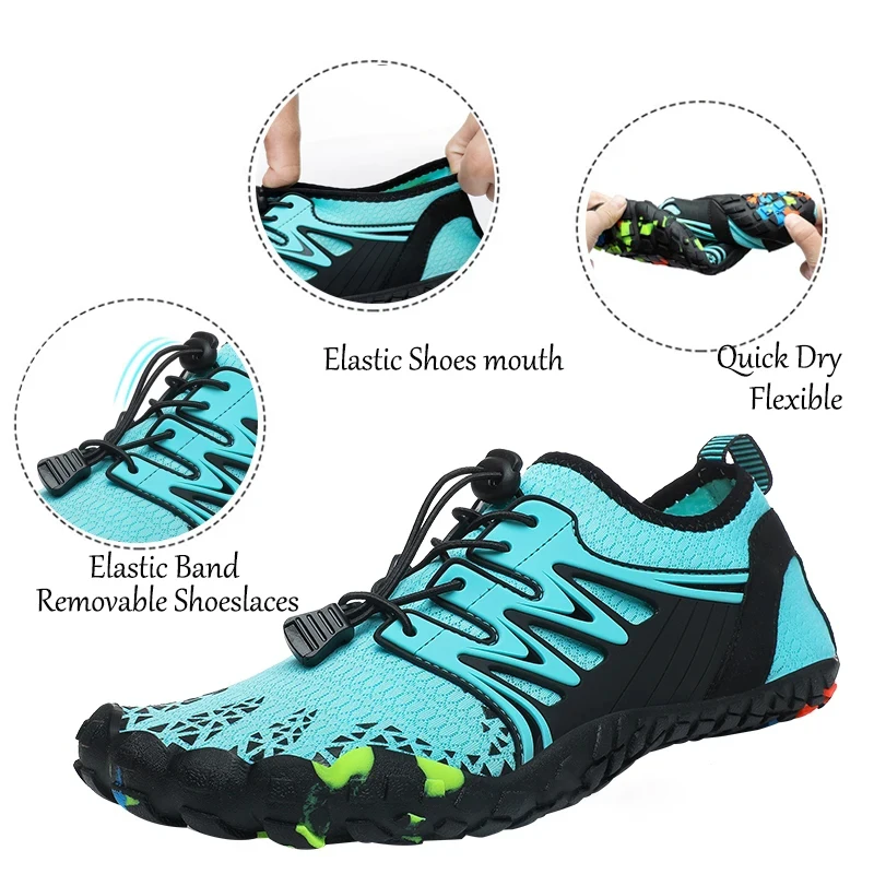 Unisex Water Shoes Quick-Dry Aqua Shoes Drainage Wading Shoes Beach Sports Swim Sandals Yoga Barefoot Diving Surfing Sneakers