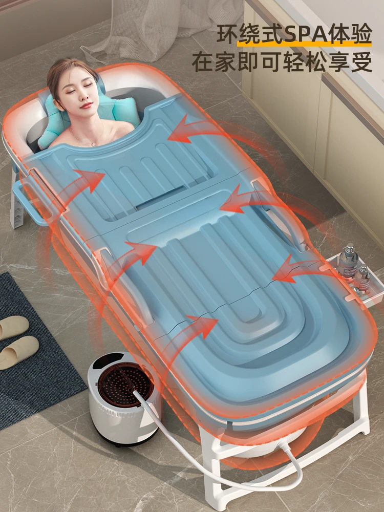 Bathtub for adults, foldable bathtub, full body bathtub, thickened, sitting, foldable adult bathtub