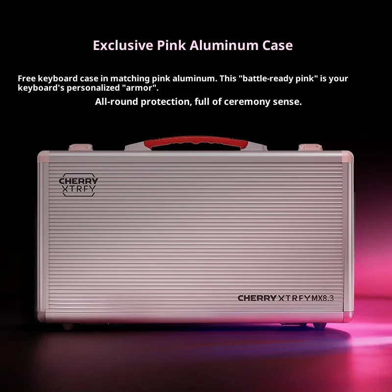 CHERRY XTRFY MX8.3 알루미늄 합금 키보드 무선 3모드 기계식 키보드 게이밍 오피스 핫스왑 가스켓 RGB 라이트 PC