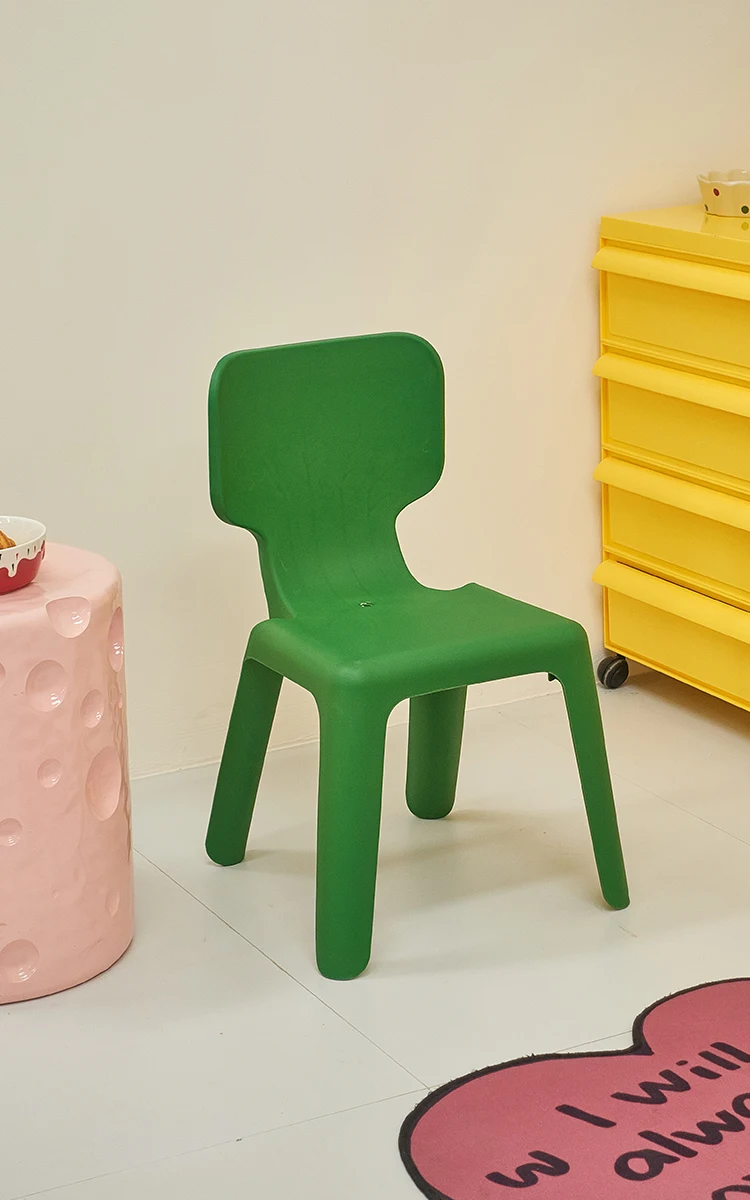 

Modern small household children's learning chairs, simple plastic stackable chairs, backrests, baby stools