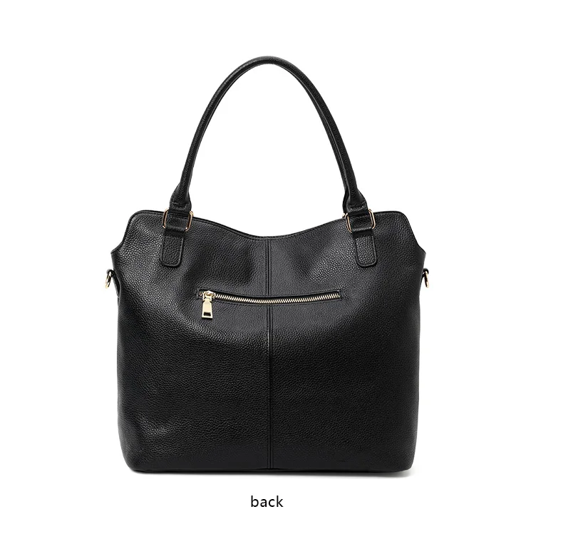 Echte Leder-Kamellien-Damenhandtasche mit abnehmbarem Schulterriemen, Einzel-Schultertasche mit großer Kapazität, abnehmbare Geldbörse aus Rindsleder – Detail 13