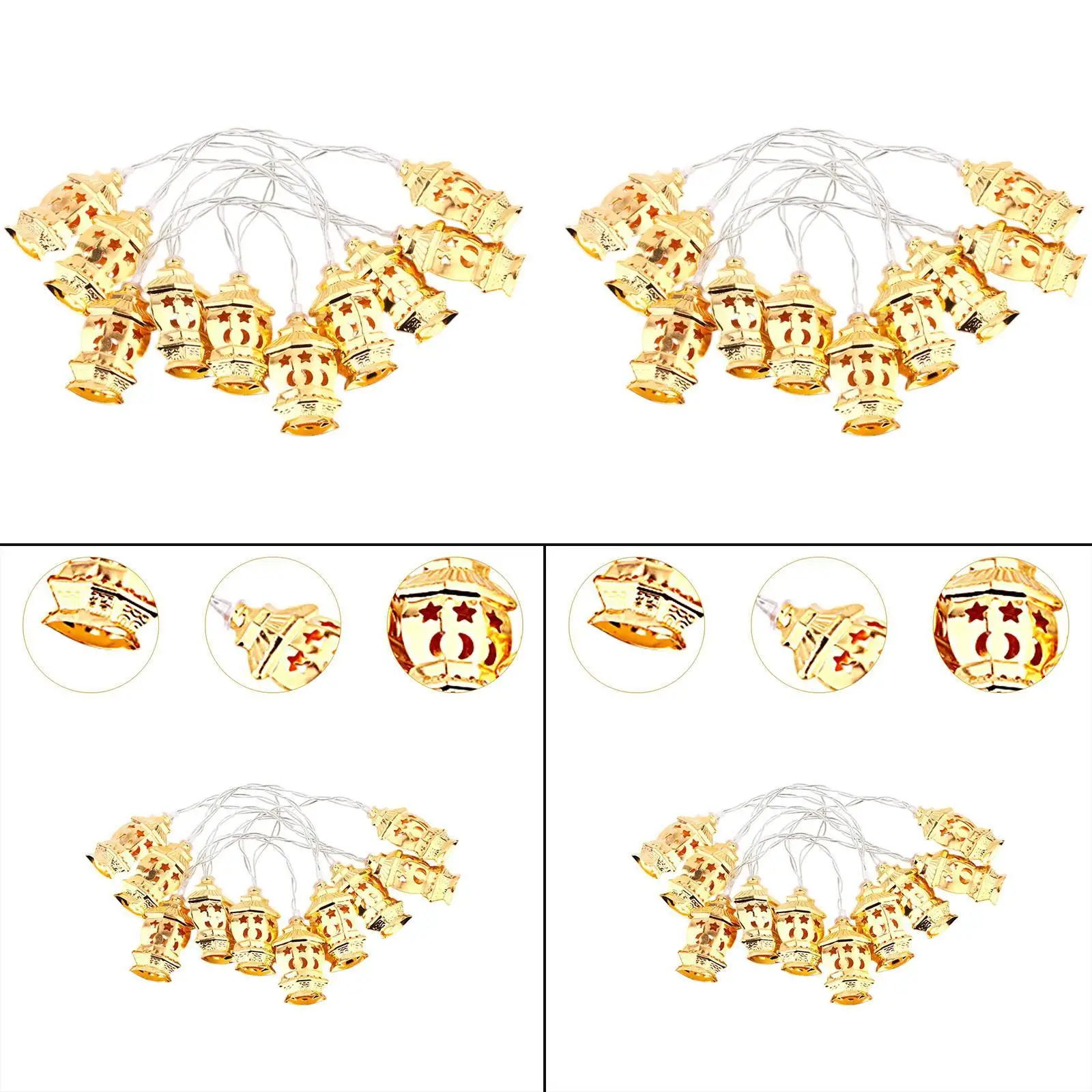 Ramadan Eid Decorations Light 3 Meters for Islamic Atmosphere Multipurpose