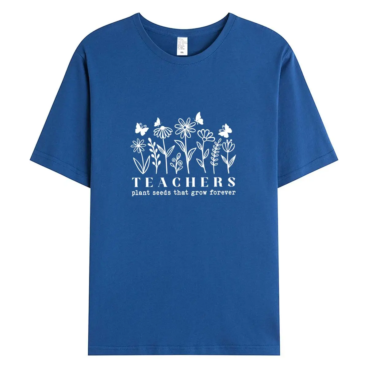 Women's Short Sleeve Cotton T-shirt Fasfon Graphic T Shirts Oversized Teacher Tee Tops Summer Female Tshirt Clothes