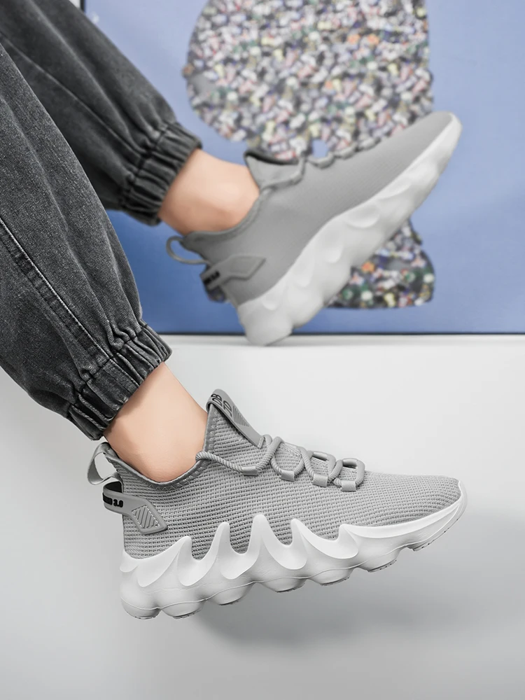 Herren-Outdoor-Wander- und Laufschuhe in großen Größen, bequeme, lässige, vielseitige, modische Sportschuhe für Paare zum Training – Detail 2