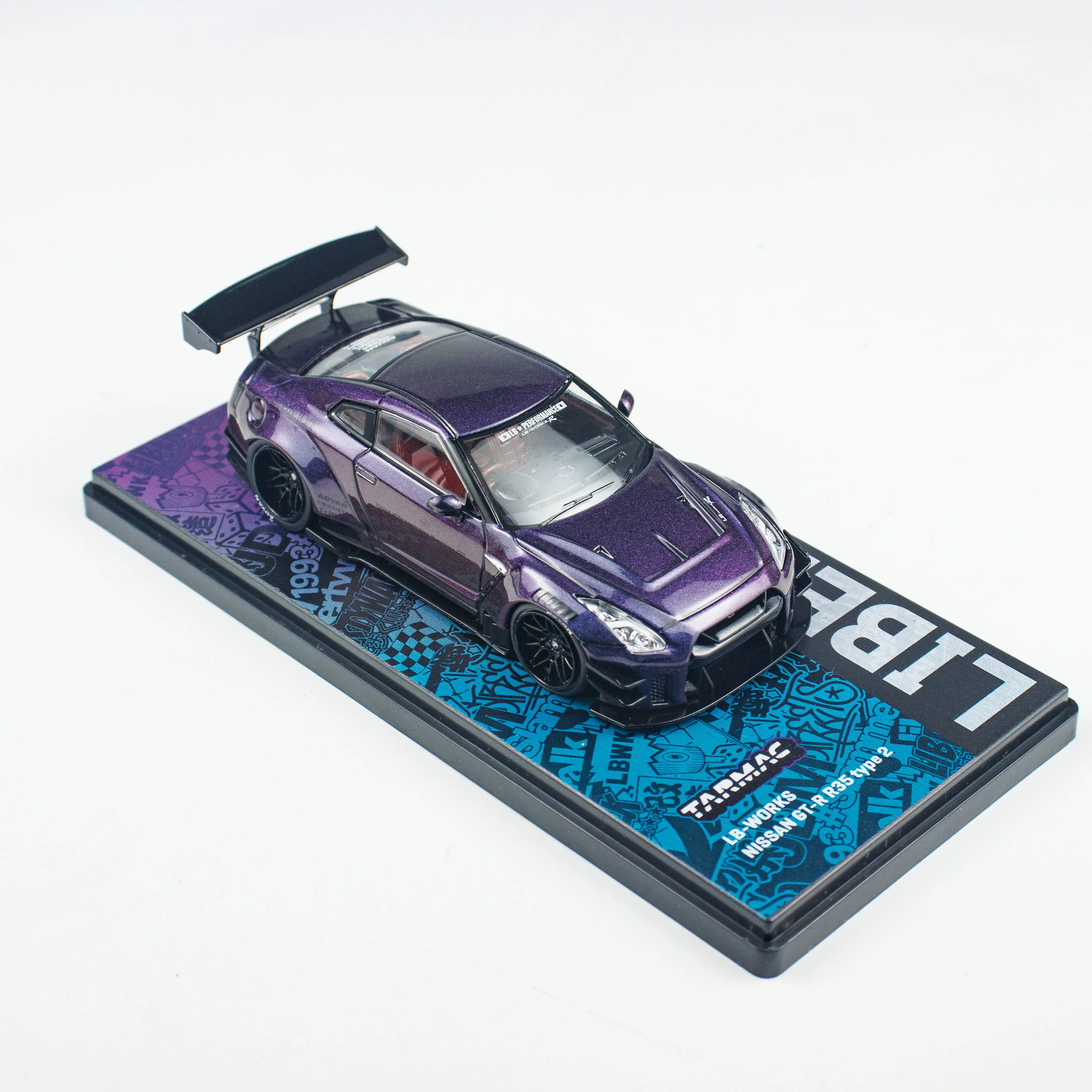 Diecast TarmacWorks 1:43 Scale LB-WORKS GT-R R35 Alloy Car Model