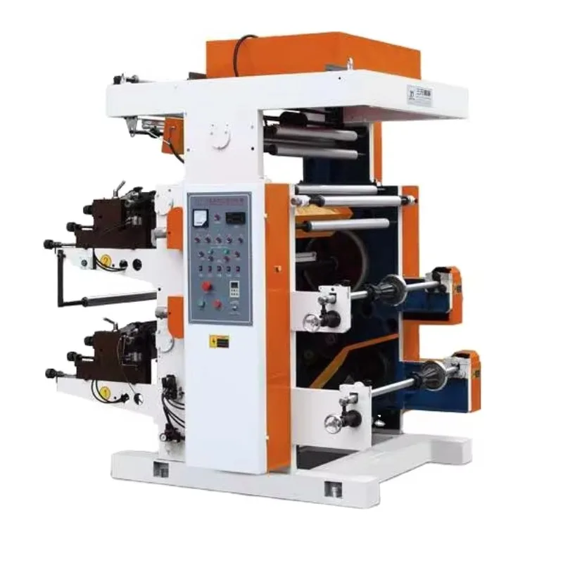 2026 Hot Sale 2 4 6 Colors Roll To Roll Plastic Film Bag Stack Type Flexo Flexographic Printing Press Machine