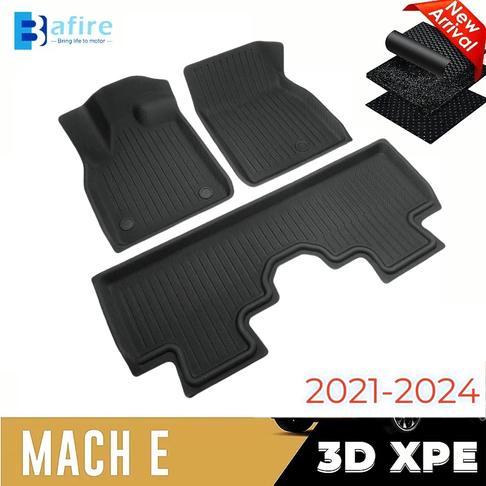 For Mach-E Floor Mats 3D Carpet All-Weather XPE Waterproof Floor Liner Custom Fit For Mustang Mach-E 2021-2024 Perfect Fit Mat