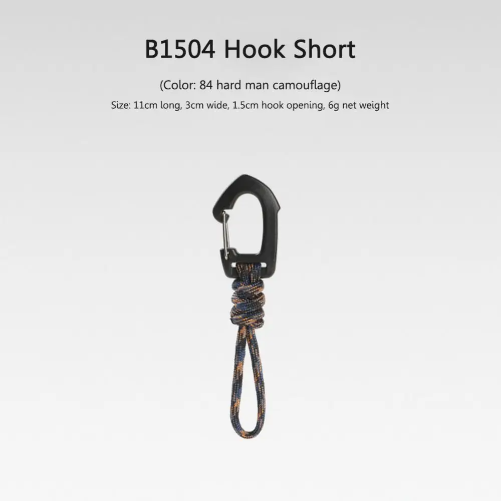 1Pcs Key Ring Umbrella Rope Hook Keychain Flashlight Small Tool Sports Accessories Key Lanyard 7-core Outdoor Camping Braid Rope