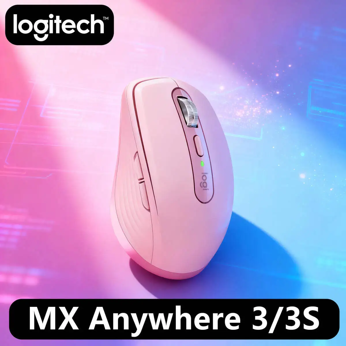 

Беспроводная мышь Logitech MX Anywhere 3S, версия Mac, Bluetooth, бесшумная, портативная, офисная, Apple Pink Girl