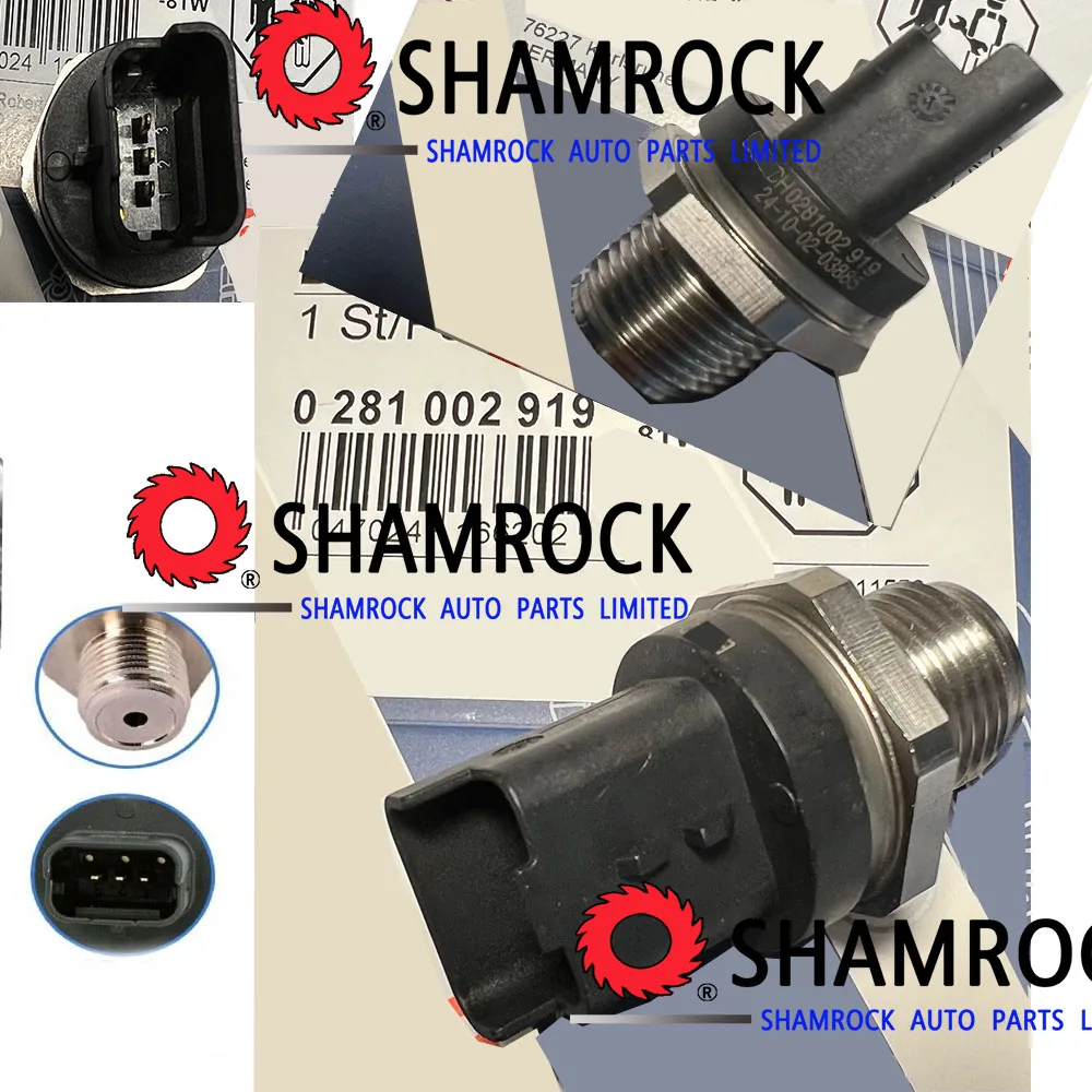 

0281002919 0 281 002 919 original quality NEW Fuel Rail Pressure Sensor for Freelander L359 2.2 SD4 TD4 ED4 9654762880 96 547