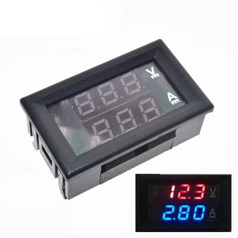 DC 0-100V 10A Digital Voltmeter Ammeter Dual Display Voltage Detector Current Meter Panel Amp Volt Gauge 0.28\