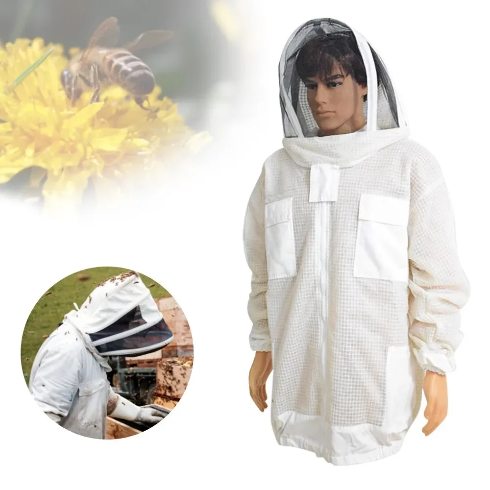 

Beekeeping Protective Clothing Jacket Suit With 3 Layer Air-through Self Veil Bee Insect Product For Beekeeper Equipments