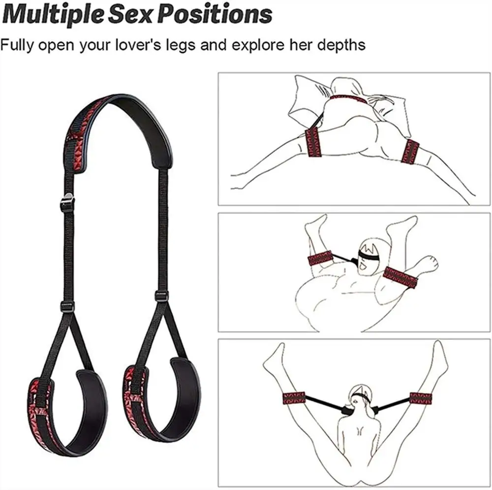 Adult Thigh Restraint Sling Legs Binding Adult Sex Products Sex Swing Bondage Set Slave Fetish Toy for Women Couple Sex Flirting