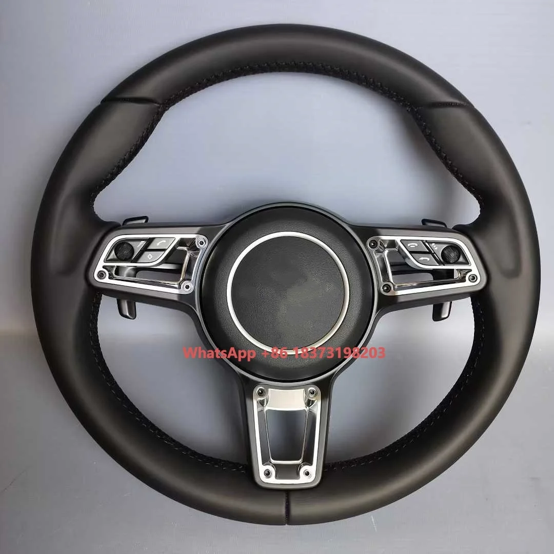 

Car Custom High Quality Leather Steering Wheel for Porsche Panamera Macan Cayenne Cayman 911 718 987 970 958 997