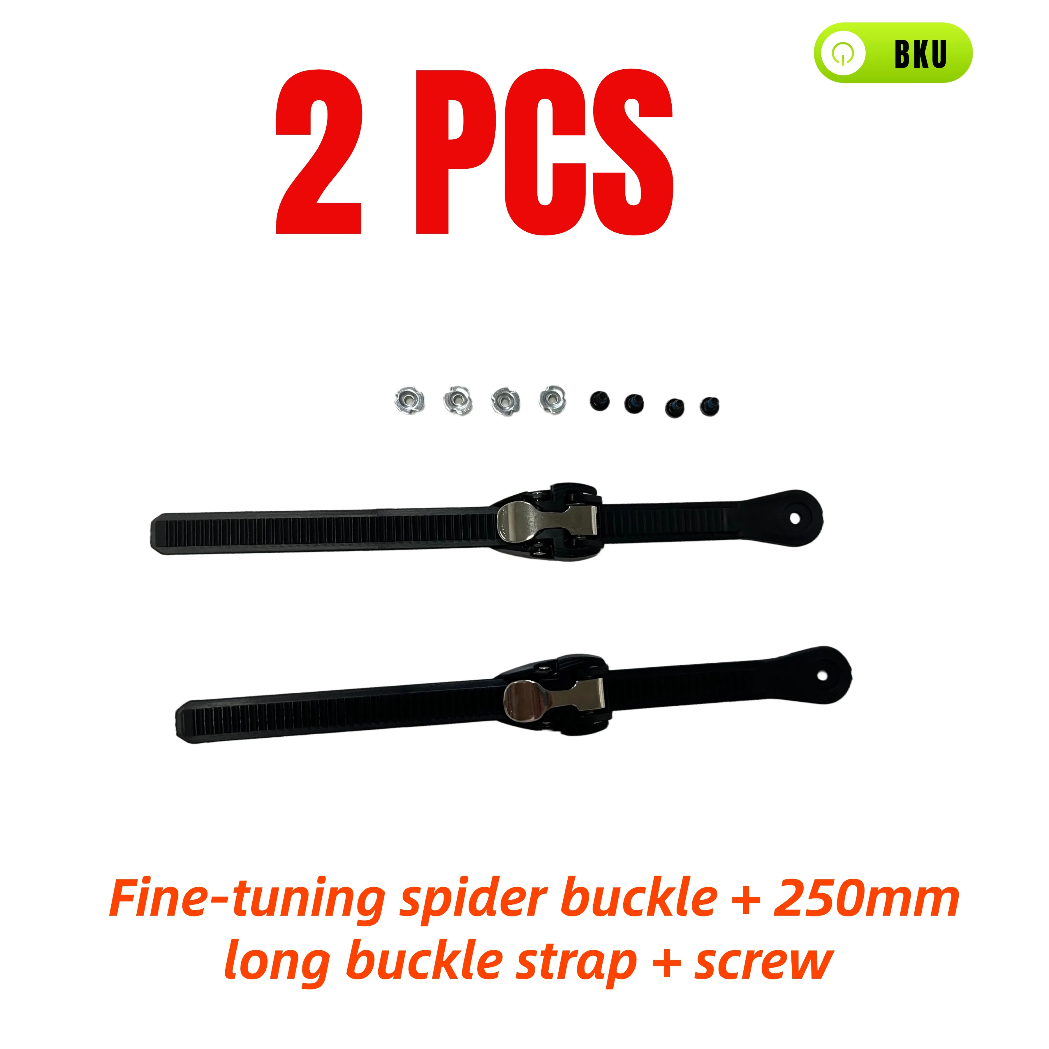 2 ชุด Roller Ratchet Skates Speed Ratchet Skates สายรัดยึดหัวเข็มขัด Universal สายรัด Roller Skate อุปกรณ์เสริมใช้งานง่าย