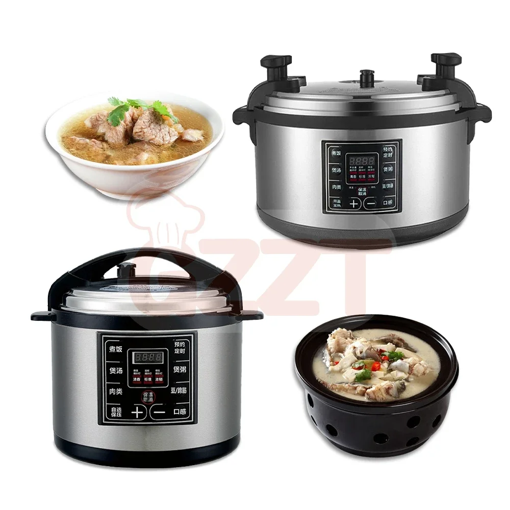 40L 60 Persons Large Stainless Steel Intelligent Commercial Pressure Cooker Multi Cooker Big Aluminium Pot Pressure Cooker