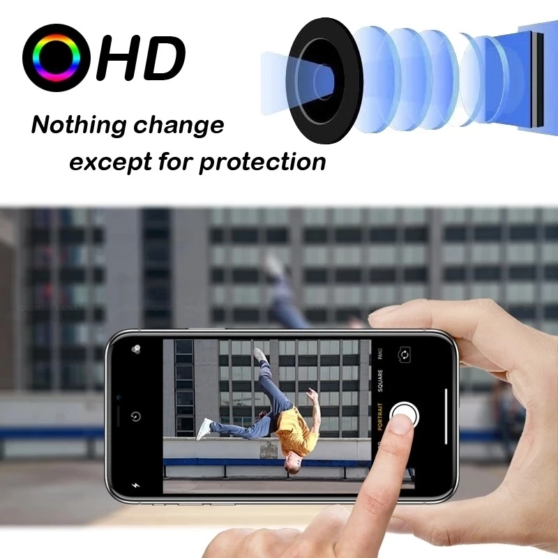 5-10Pcs Camera Soft Glass Protectors For iPhone X XS Max Lens Protective Soft Tempered Glass For Se 2020 5 6 7 8 Plus Lens Film