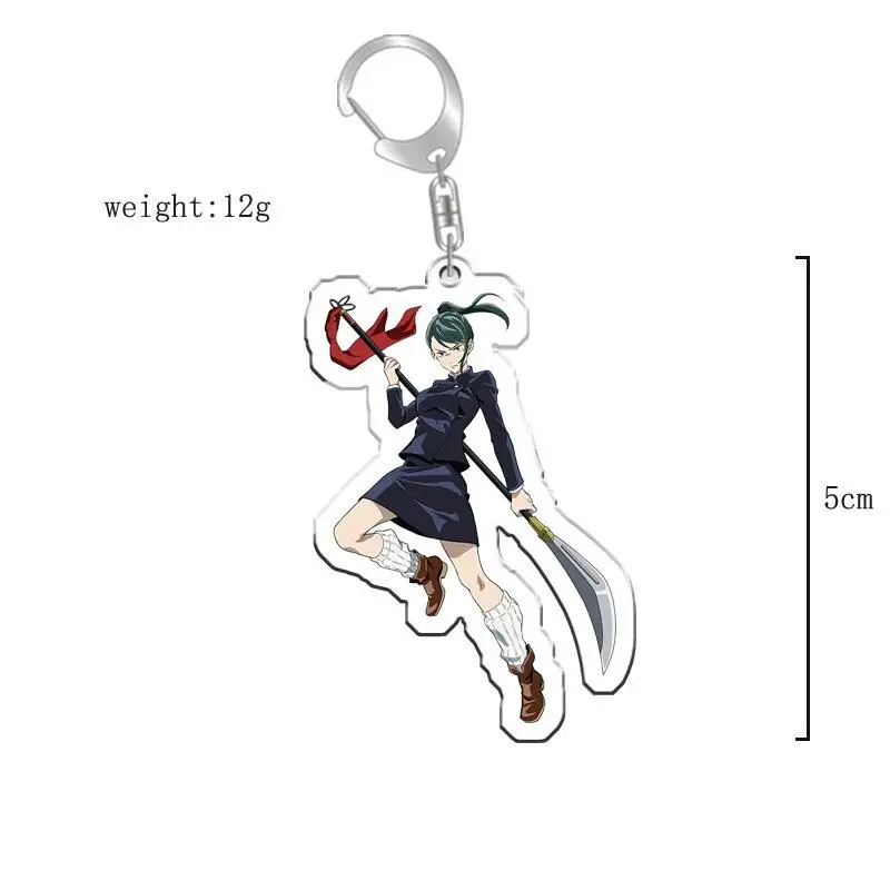 Acrylic Key Buckle for Jjk Satoru Gojo Toge Inumaki Rika Orimoto Yuta Okkotsu Anime Peripheral Backpack Pendant Birthday Gift