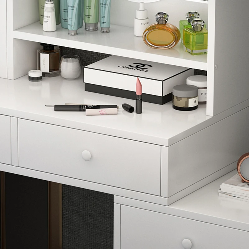 Nordic light luxury light storage cabinets integrated modern simple small bedroom online celebrity ins dressing table