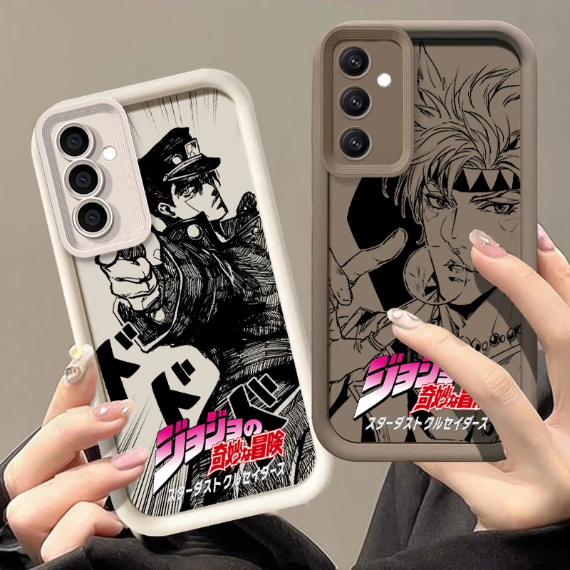 Невероятные приключения JoJo для Redmi Note 13 12 11 10 9 Pro Plus 5G POCO F3 F4 F5 X3 X4 X5 GT, мягкая лестница для глаз