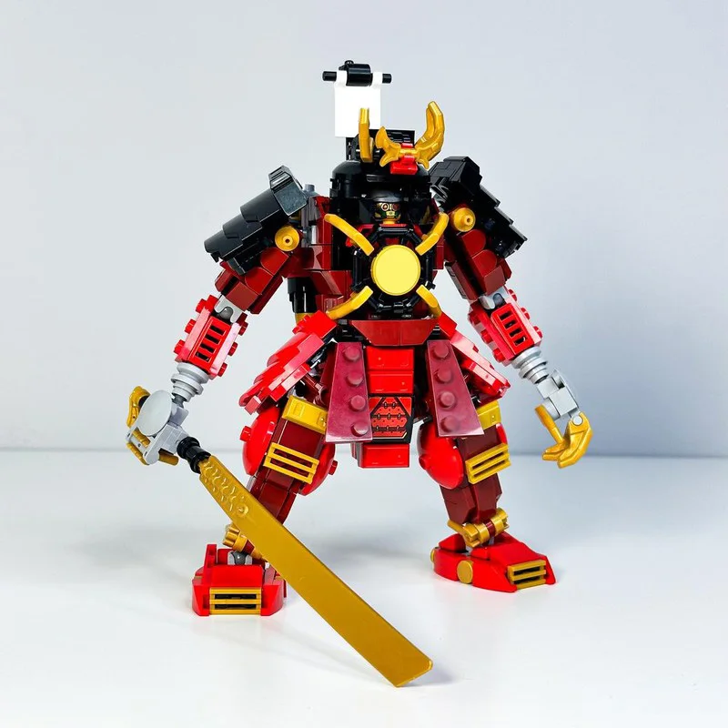 521 PCS Customize Samurai X mech MOC Customize Modular Building Block Model Educational Simple Technology DIY Assembly Toy Gift