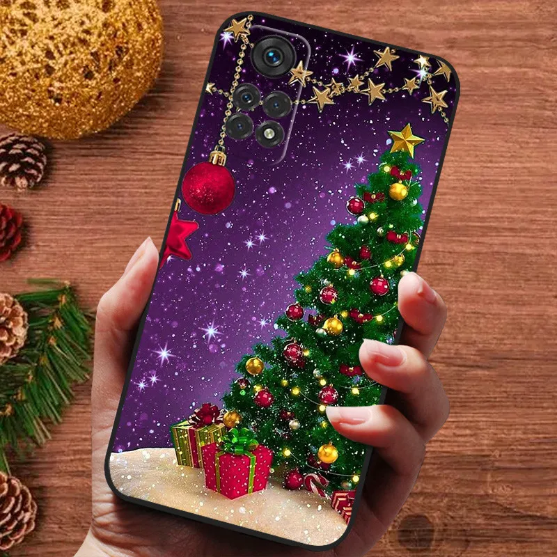 Christmas Soft Case for Xiaomi Redmi Note 11S 11 Pro Plus 11R 10S 10 10T Cover Silicone Bumper Note11 11s Cute Shockproof Funda image 4