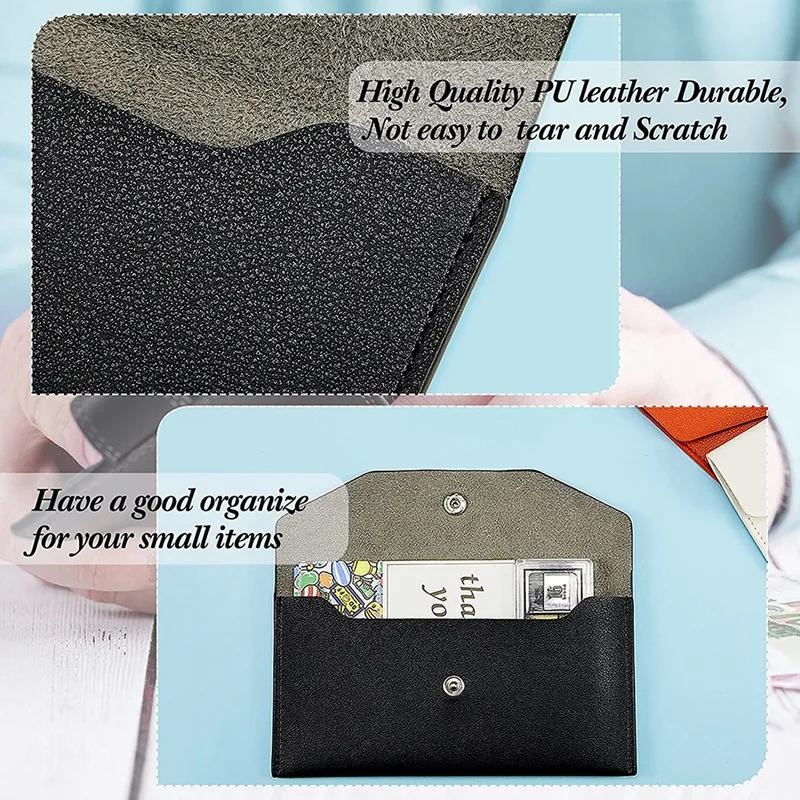 合成皮革の軍封筒,再利用可能,防水,予算システム,現金管理