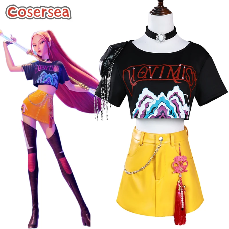 

Cosersea Mira Косплей Костюм Аниме KPOP Охотник на демонов Mira Ролевая игра Хэллоуин Женское платье Карнавальная вечеринка Cos наряд Полный комплект