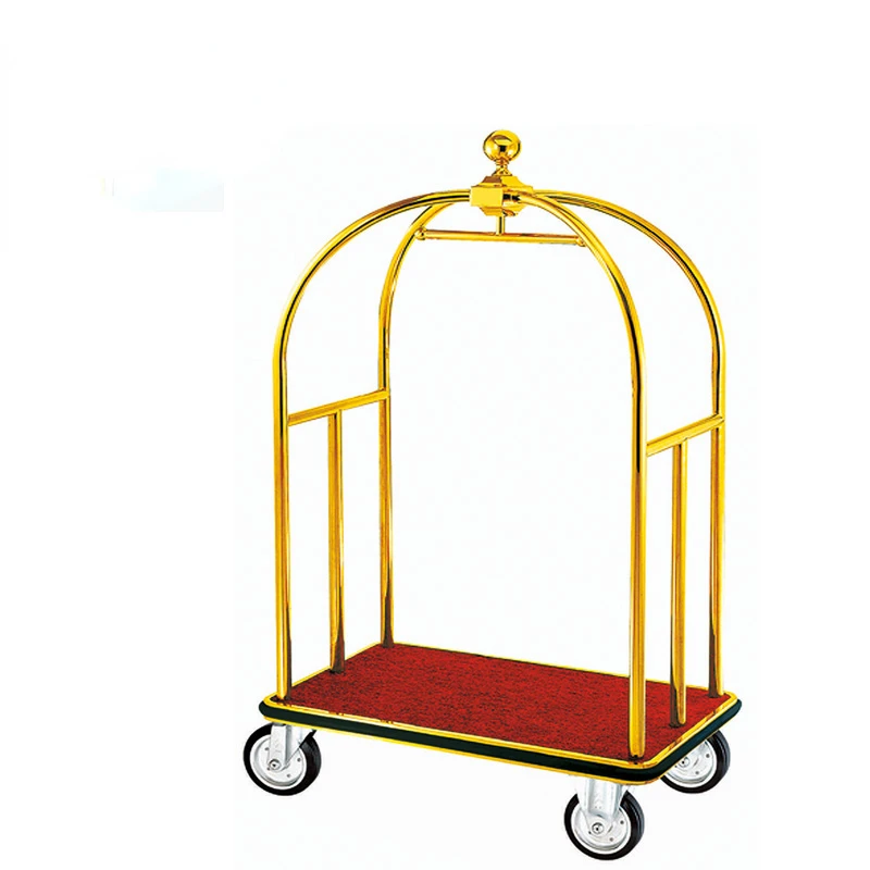 Hotel Golden Four Wheels Crown Head Hotel Luggage Cart