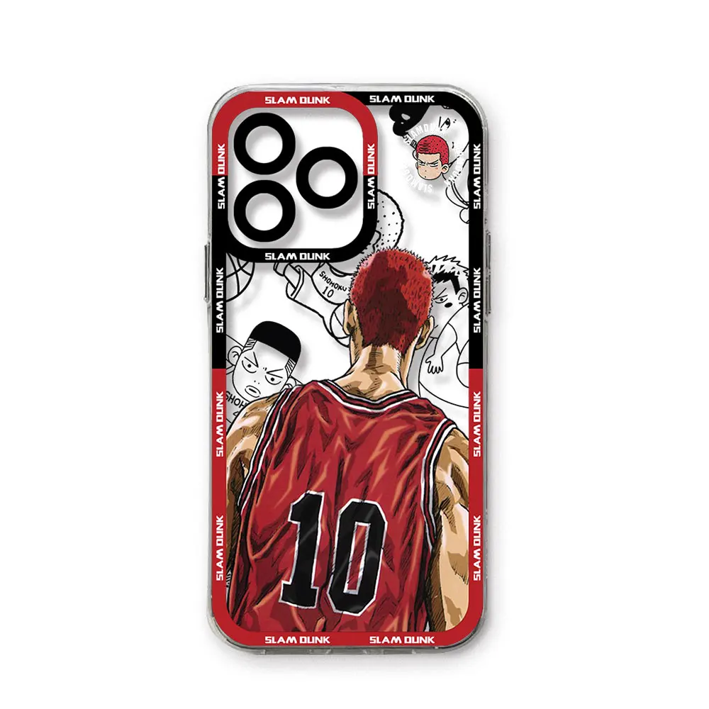 Custodia per telefono Hotblood Anime SLAM DUNK per Samsung S24 S23 S22 S21 S20 S10 FE Note20 Note10 Plus Ultra Lite 5G Cover morbida in TPU