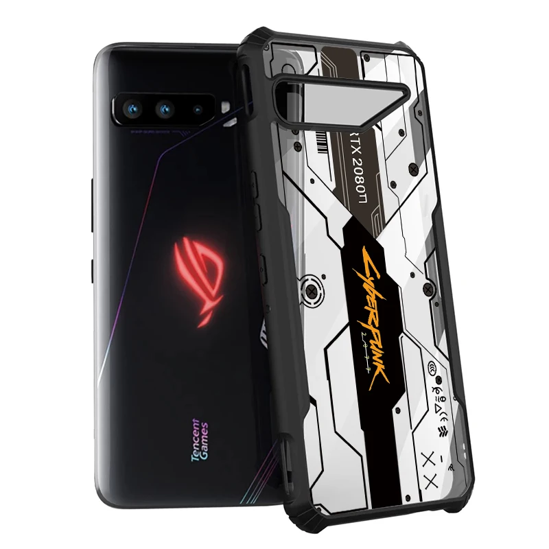 [Ready Stock]For ASUS ROG Phone 5s Pro 5 Ulitmate 3 Strix Phone 2 Shock Fall Prevention Transparent Case Pattern No.5