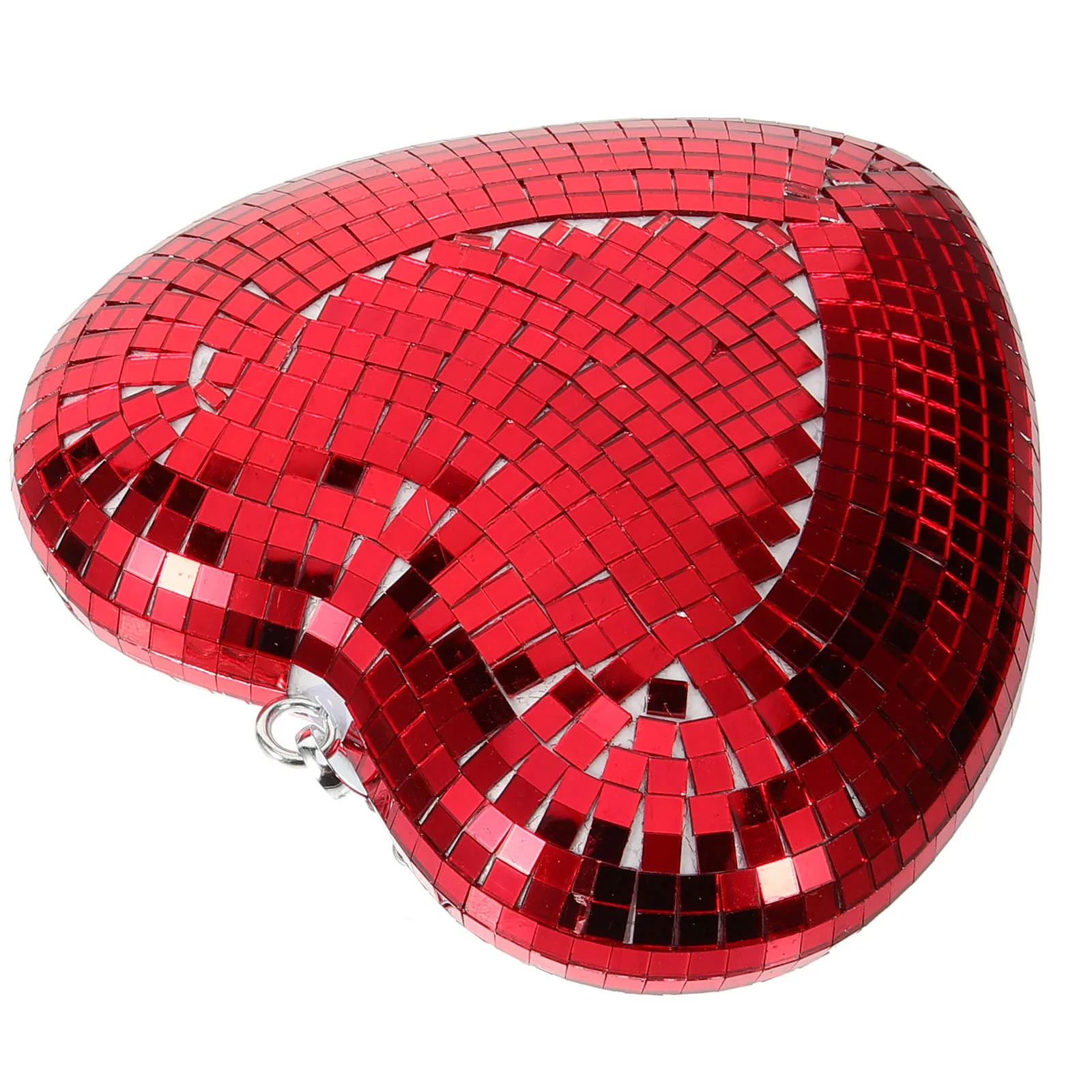 

Heart Shaped Mirror Ball Glass Reflective Sphere For Wedding Party Decorations Hanging Disco Ball Ktv Cake Mirror Balls