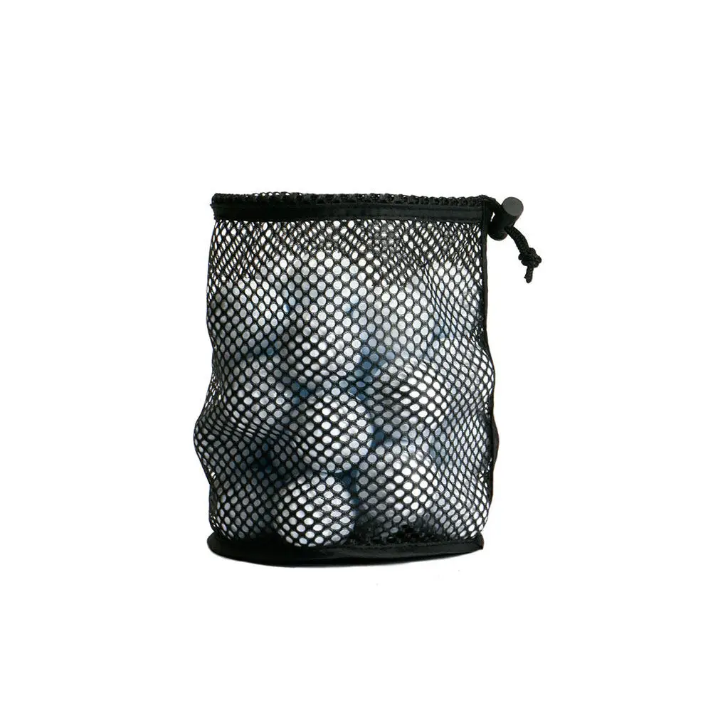 

Nylon Mesh Golf Ball Storage Bag Black Color for Optimal Airflow and Ball Organization Golf Bag Accessories Organizer Pouch