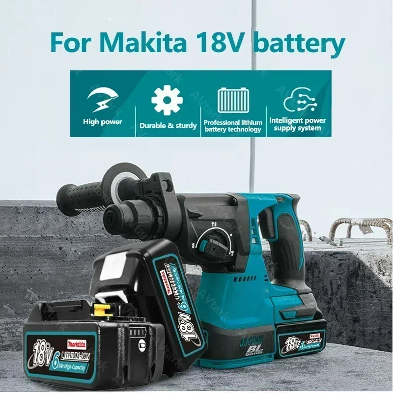 Célula de iões de lítio original adequado para ferramenta elétrica Makita, 18650, 18V, 12000mAh, BL1850, BL1830, BL1860, entrega rápida