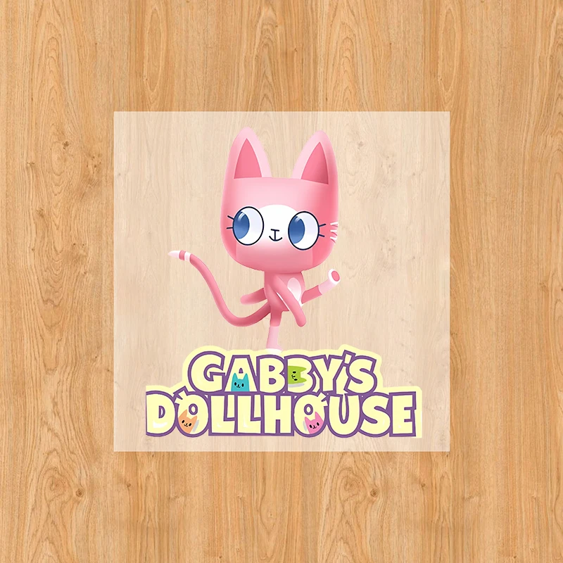 غابي دمية بقع الملابس ملصقات نقل الحرارة شخصيات كرتونية مطبوعة الكي التصحيح لعبة ملصقات الملابس DIY بها بنفسك