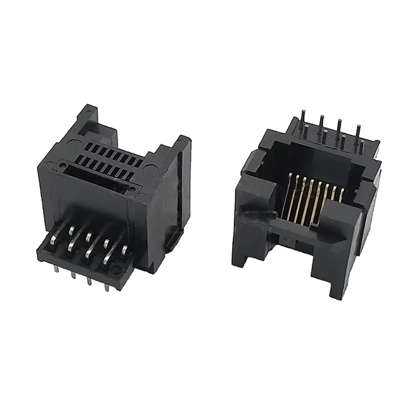 

RJ45 network socket with insertable 8P8C all-plastic network port DIP female socket with 8 pins