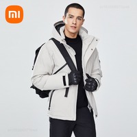 Xiaomi NINETYGO Men Women Winter Warm Hooded Down Jacket Coats White Duck Down Windbreaker and Warm Insulation Outdoor Jackets