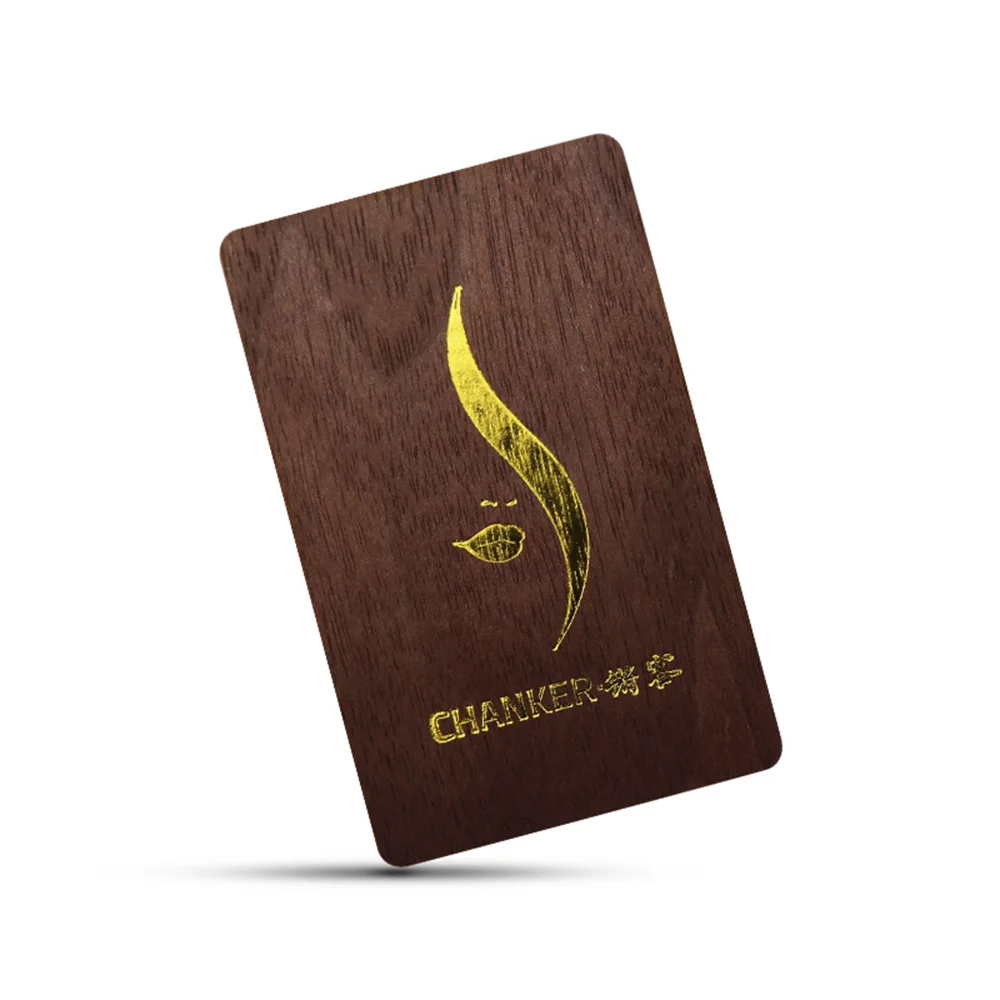 1Pc Wooden Card NFC 13.56MHZ RFID Tag 504Bytes 215Ntag Chip Membership Contactless Business Gift Social Recognition Lasercard