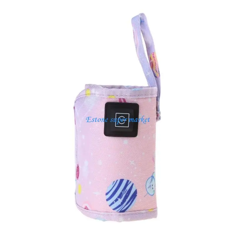 090B Adjustable Milk Bottle Insulated Sleeve Breastmilk Heating Bag USB Charging Heater Cover Case for Daily or Travel Use