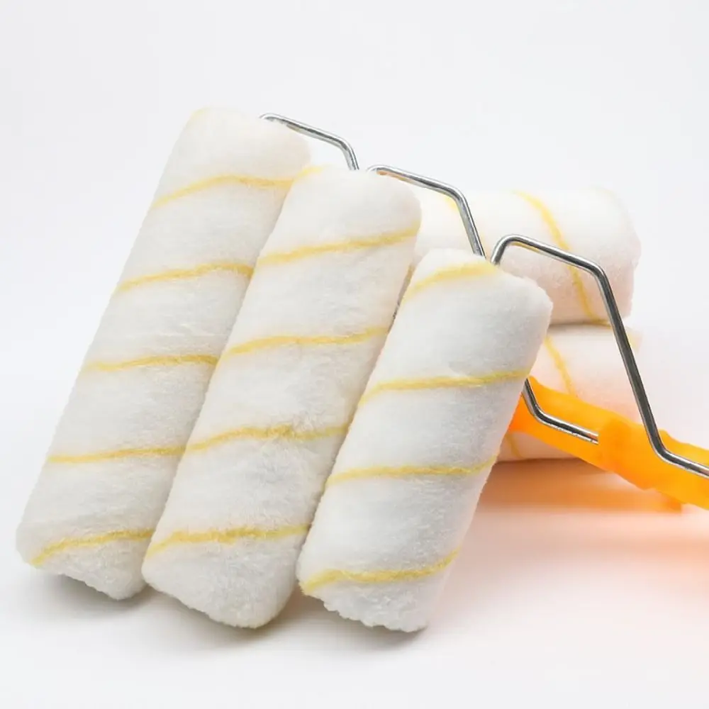 

1Set/11PCS 4-12 Inch Roller Brush Long-Haired Replaceable Brush Head Paint Roller Kit Polyester Blend 360° Rotation