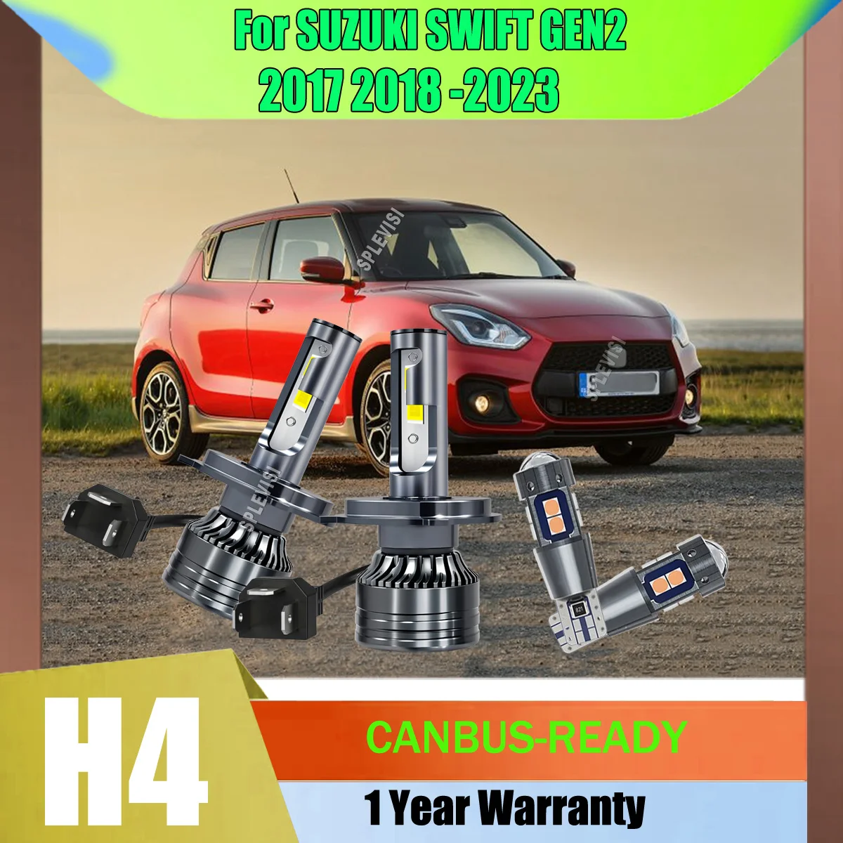 

H4 HB2 Maind Dipped Headlights Super White LED Lamp Light Bulbs 12v 24v For SUZUKI SWIFT GEN2 2017 2018 2019 2020 2021 2022 2023