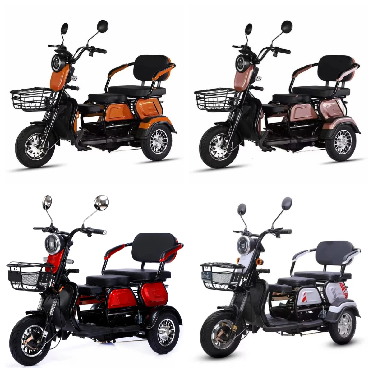 

Мощный дорожный электрический трицикл STLF 800W 1000W с индивидуальным двигателем и вакуумными шинами