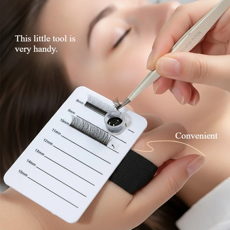 New Lash Holder Eyelash Extension Hand Pallet Tray Tools with Adjustable Wrist Strap Adjustable Lash Tray Strip Palette One Size
