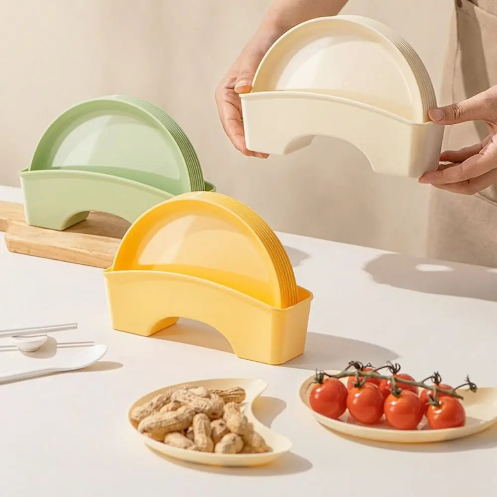 Creative PP Fruit Plate Restaurant Decoration Anti-Slip Bone Spit Dish Kitchen Tableware Residue Storage Tray Restaurant