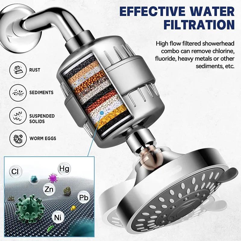 

Shower Filter Bathroom Accessories Carbonated Water Replete for Shower Showerhead Showers Parts Fixture Home Improvement