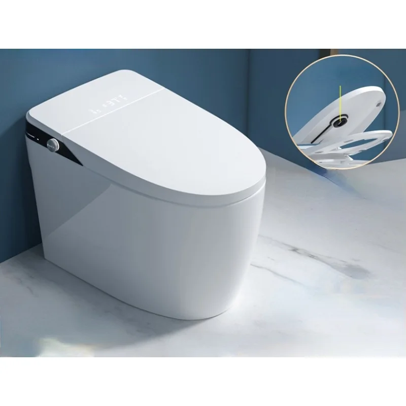 Integrated Intelligent Toilet Sterilization Cover Automatic Foot Feeling Flush Flip   Seat 