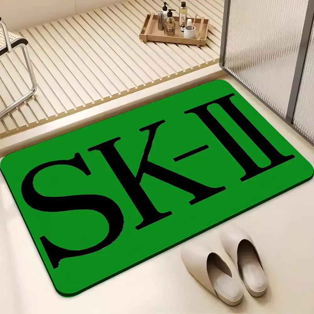 Fashion Minimalism S-sk2 Floor Mat Absorbent Floor Mat Non-Slip Entrance Rug for Bathrooms Restrooms and Toilets