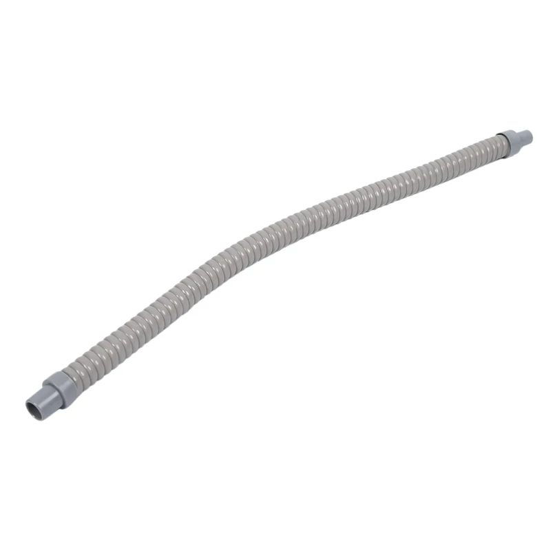 20Pcs Plastic Water Drain Pipe Hose 60Cm Long For Air Conditioner Gray