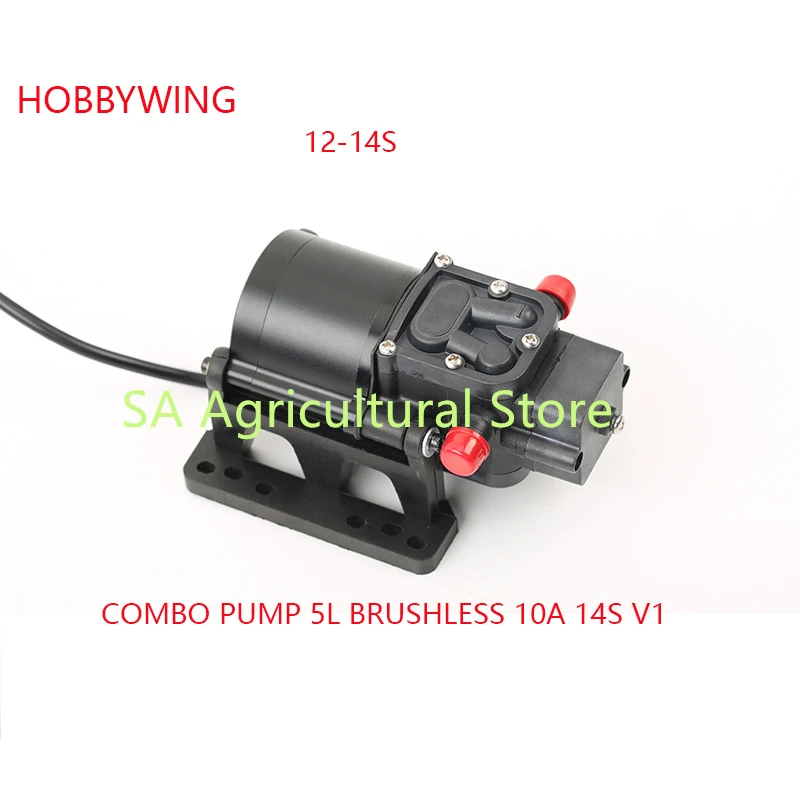 Hobbywing Combo Pump 5L Brushless Water Pump 10A 14S V1 Sprayer Diaphragm Pump for Plant Agriculture